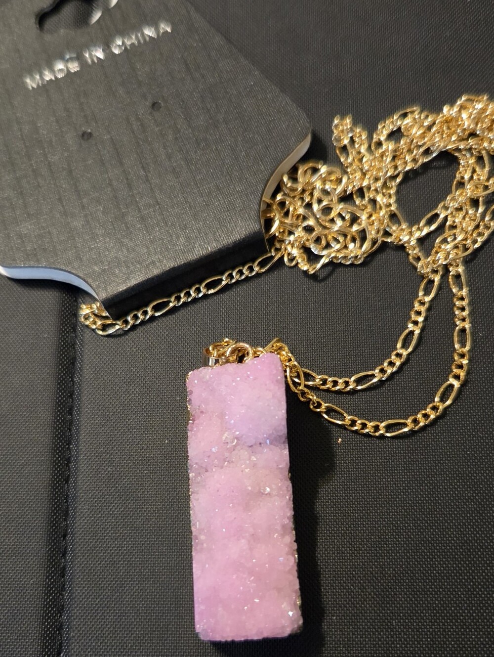 Druzy Pendant Necklace